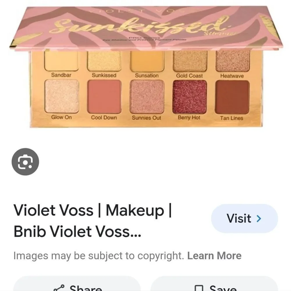 Violet Voss Sunkissed Summer‎ Pro Series Eyeshadow & Pressed Pigment  Palette